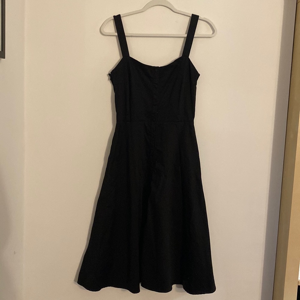 Estella by Jessica Rey Black Cotton Sundress Medium